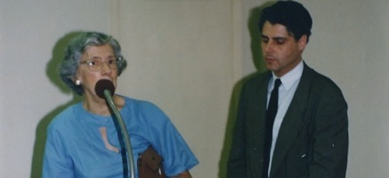 Dulce Martins Lamas e A.A.Bispo, Rio 1992. Arquivo A.B.E.