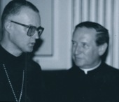 Dr. B.Baroffio OSB e Dr. Pohl, Rio 1989. Arq. A.B.E.