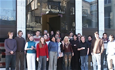 Estudantes da Univ. Koeln na A.B.E. 2004. Arq. A.B.E.