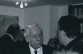 Prof. Bispo, Schumacher e Schmidt na A.B.E. 1997. Arq. A.B.E.