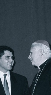 A.A.Bispo e J. Cardeal Ratzinger 1991. Arq. A.B.E.